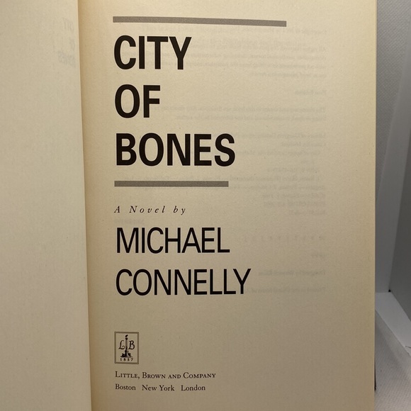 Michael Connelly City of Bones Hardcover First Edition with Dust Jacket 2002 - Picture 3 of 14